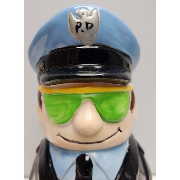 M.S.R. Imports Policeman Mug, Ceramic, Pewter Lid, Hand Painted, 8.25" Vintage - Picture 2 of 16